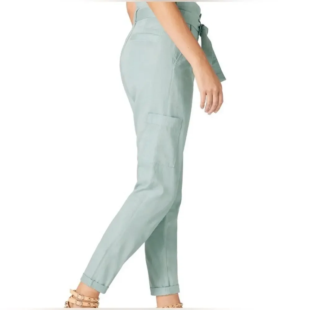 NWT Sam Edelman Women’s Utility Trouser Seafoam Size 14 / 32 - Picture 2 of 9